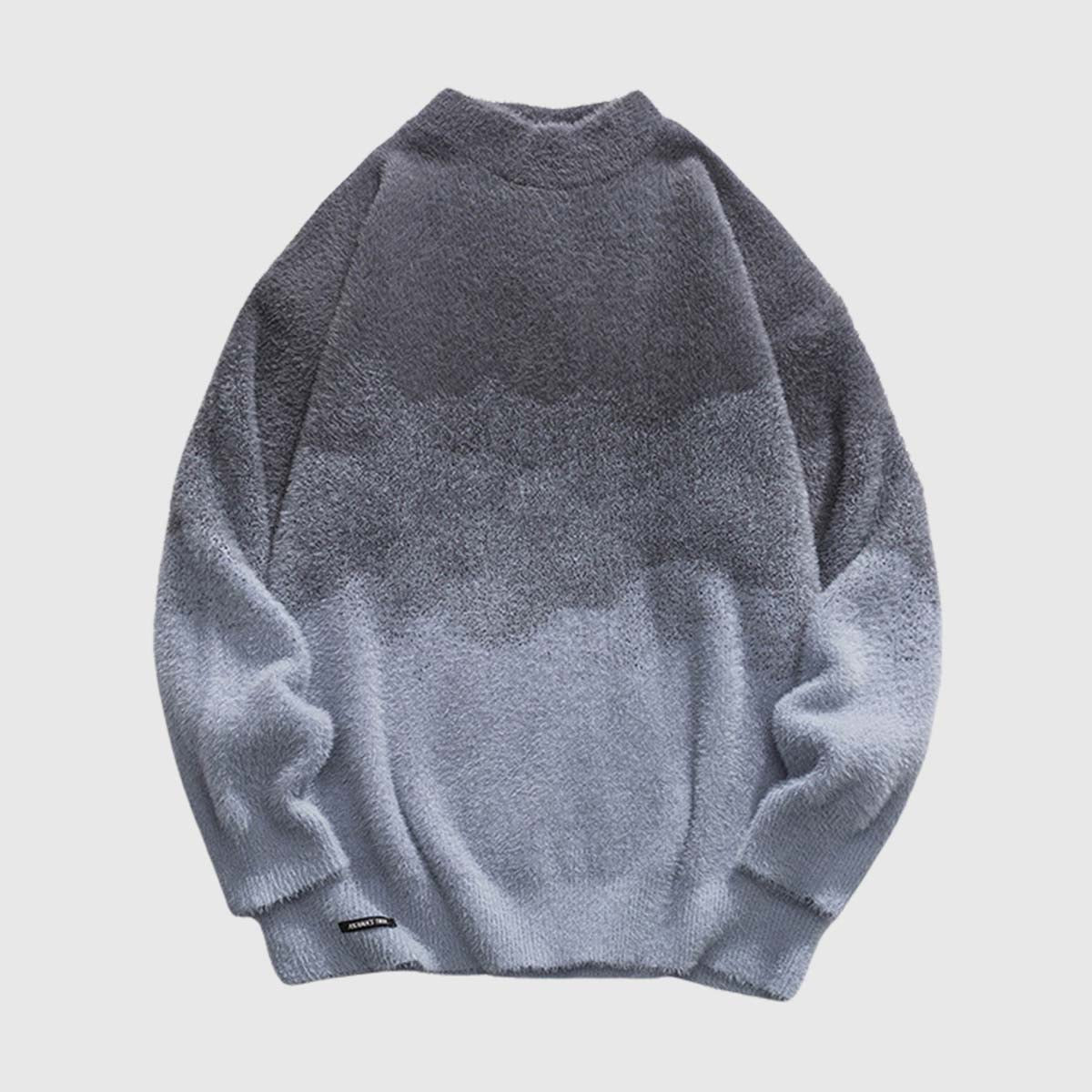 Vintage Ombre Rollkragenpullover