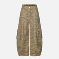Pantalones cargo punk camuflados