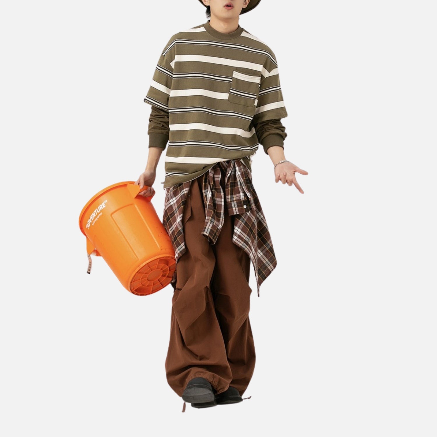 Sudadera Cityboy de rayas de dos capas