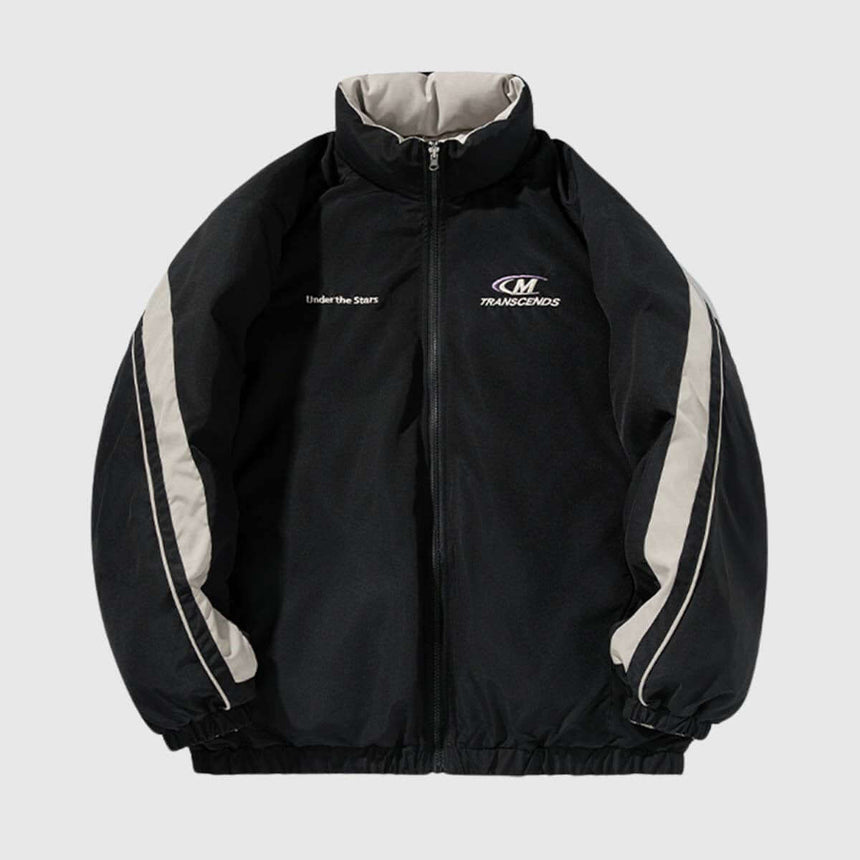 Chaqueta acolchada reversible de dos tonos