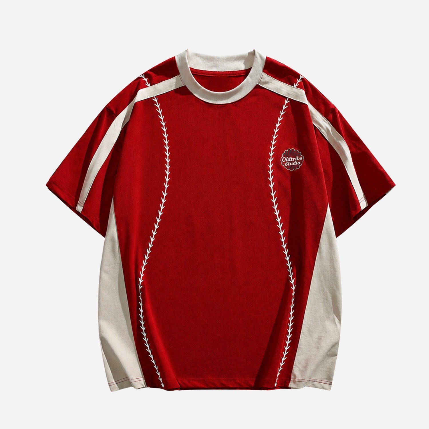 Colorblock "Baseball" Cotton Tee