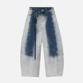 Farbenverlauf gewaschene baggy Jeans