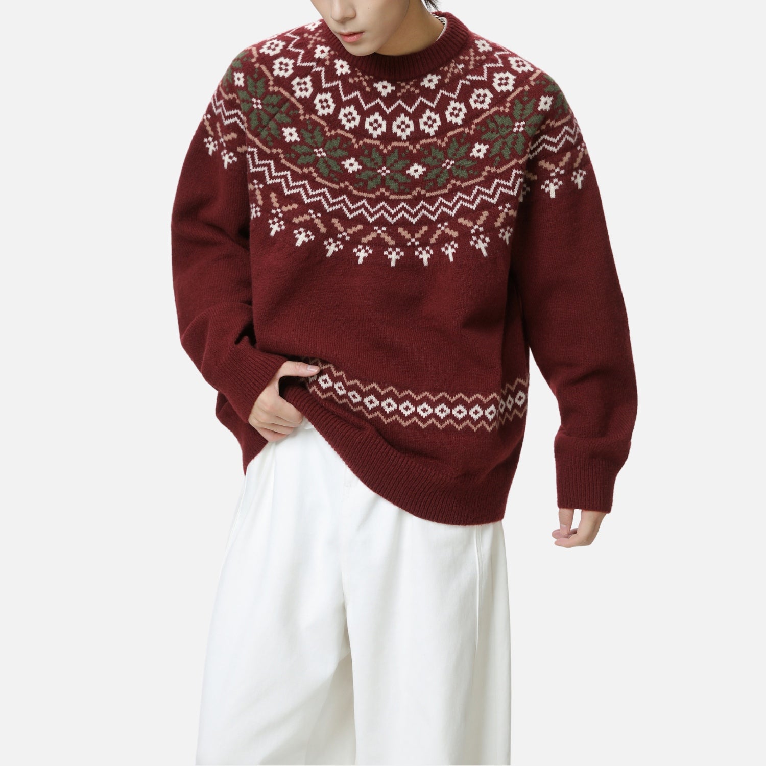 Fair Isle Knit Sweater