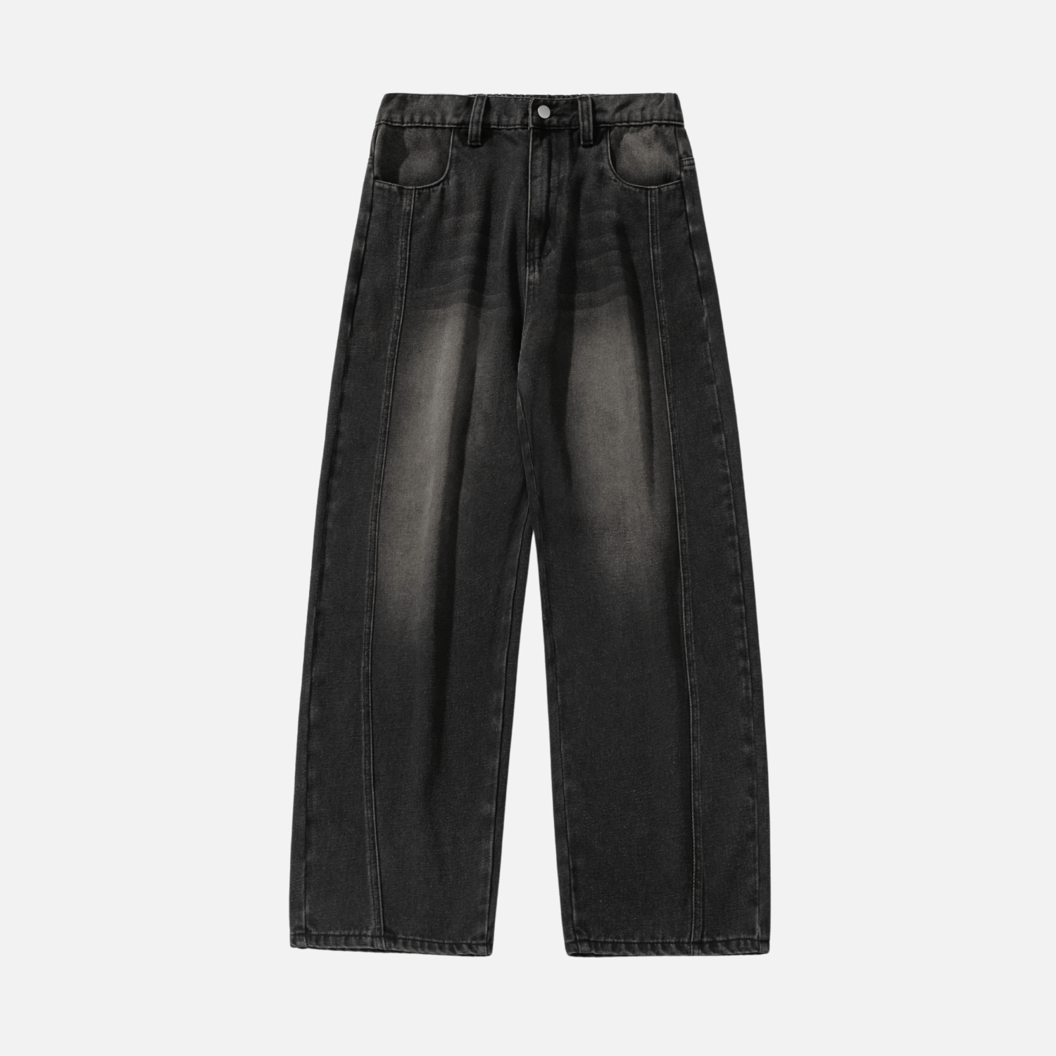 Vintage Washed Panel Jeans