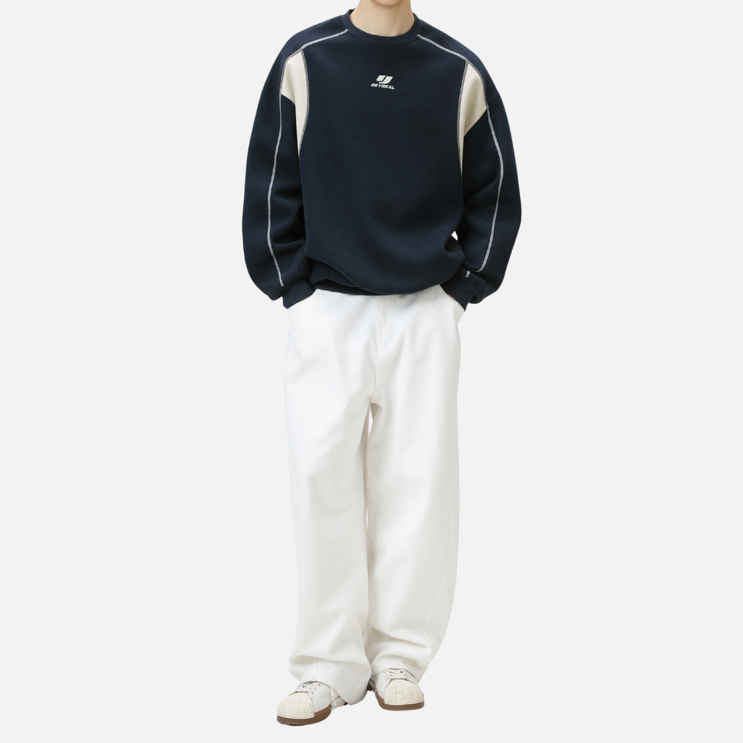 Colorblock Stitch Heavyweight Sweatshirt