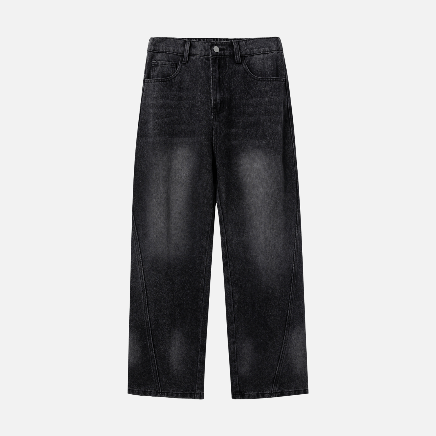 Patchwork Washed Jeans
