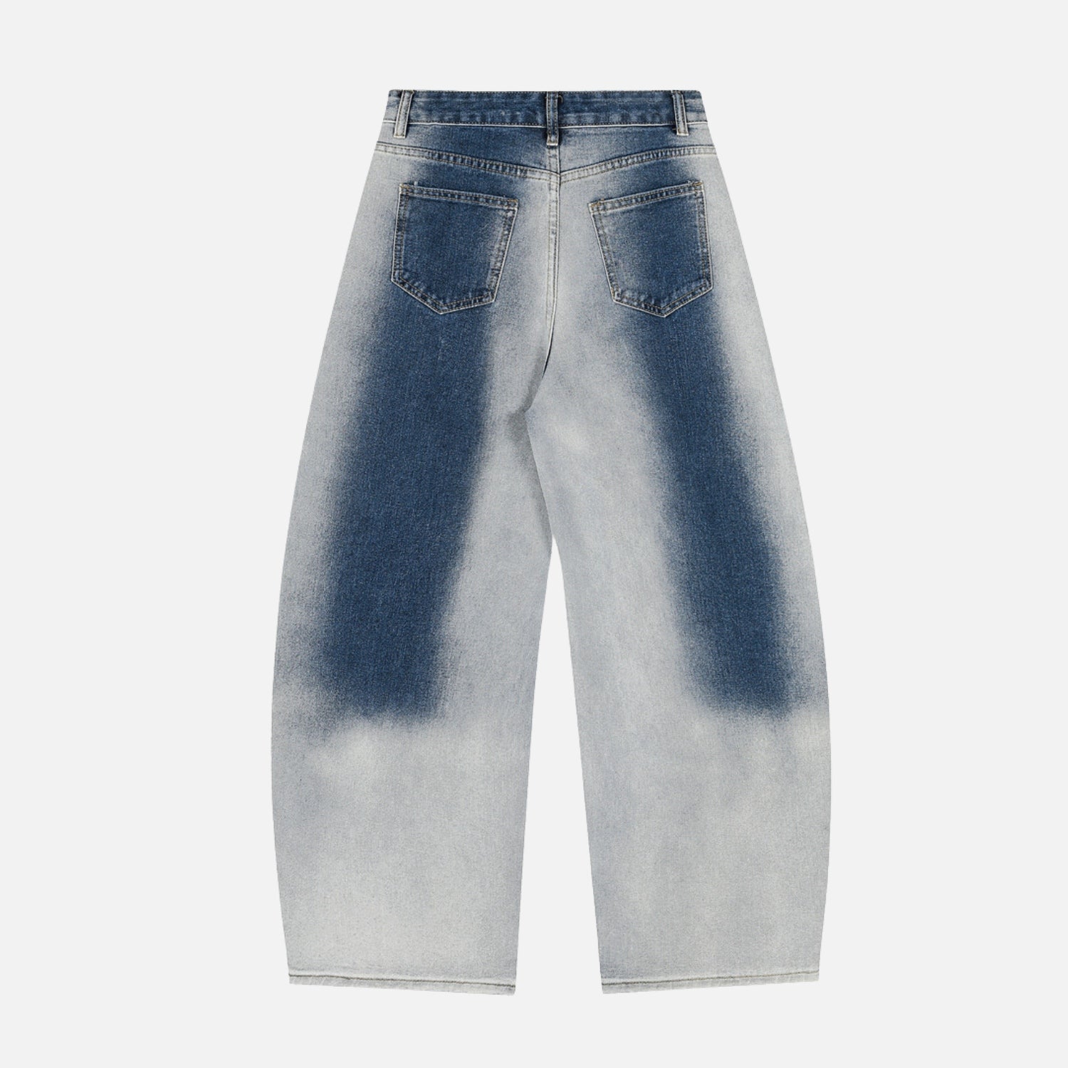 Gradient Washed Baggy Jeans
