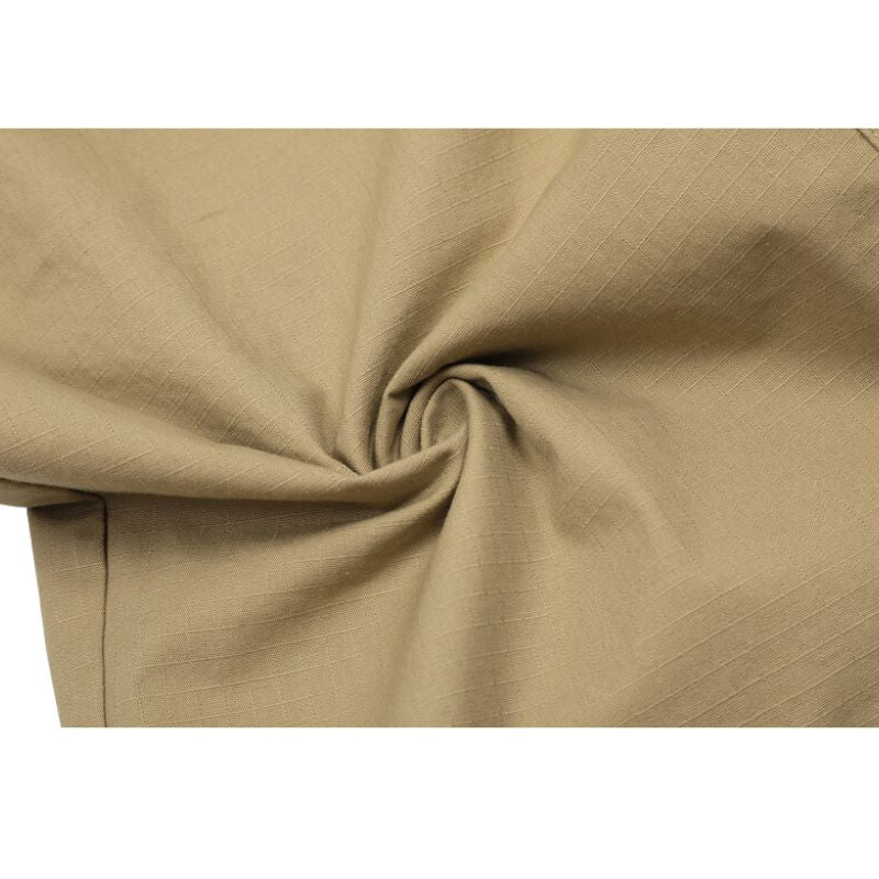 Pantalones paracaídas vintage plisados ​​de color sólido