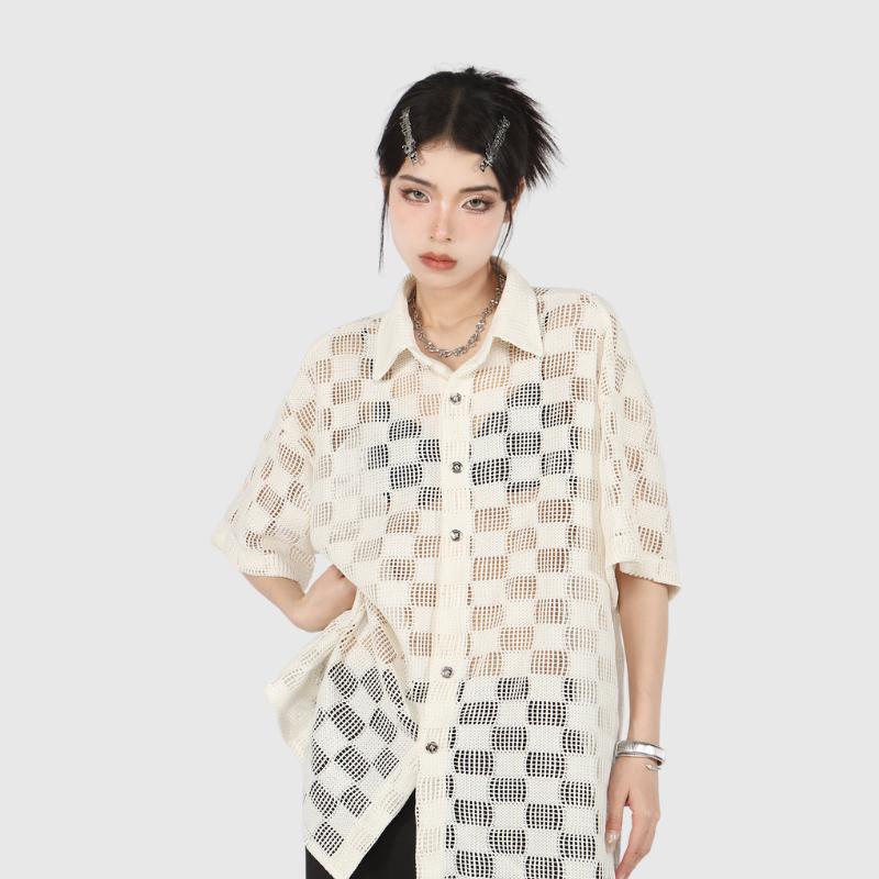 Modern Hollow Patterned Shirt