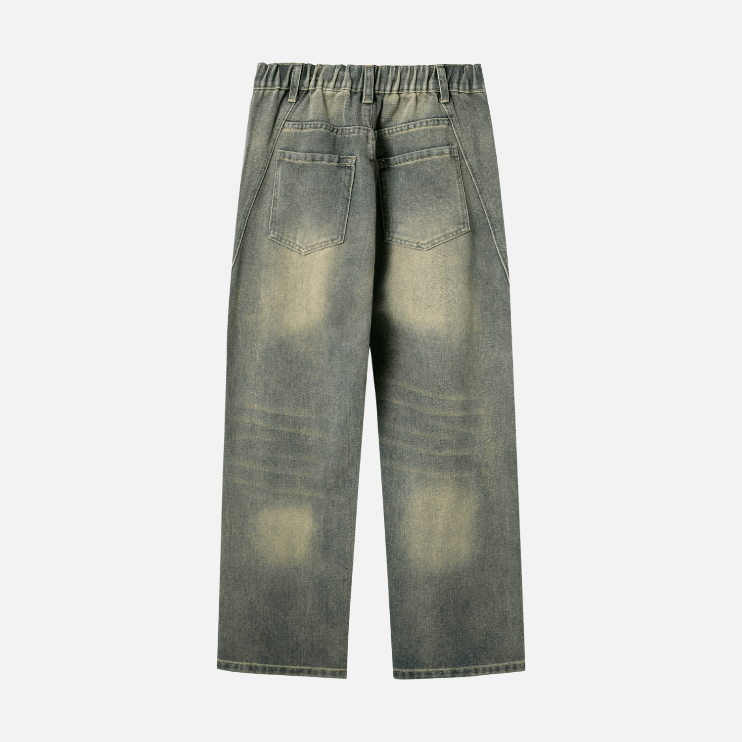 Patchwork Washed Jeans