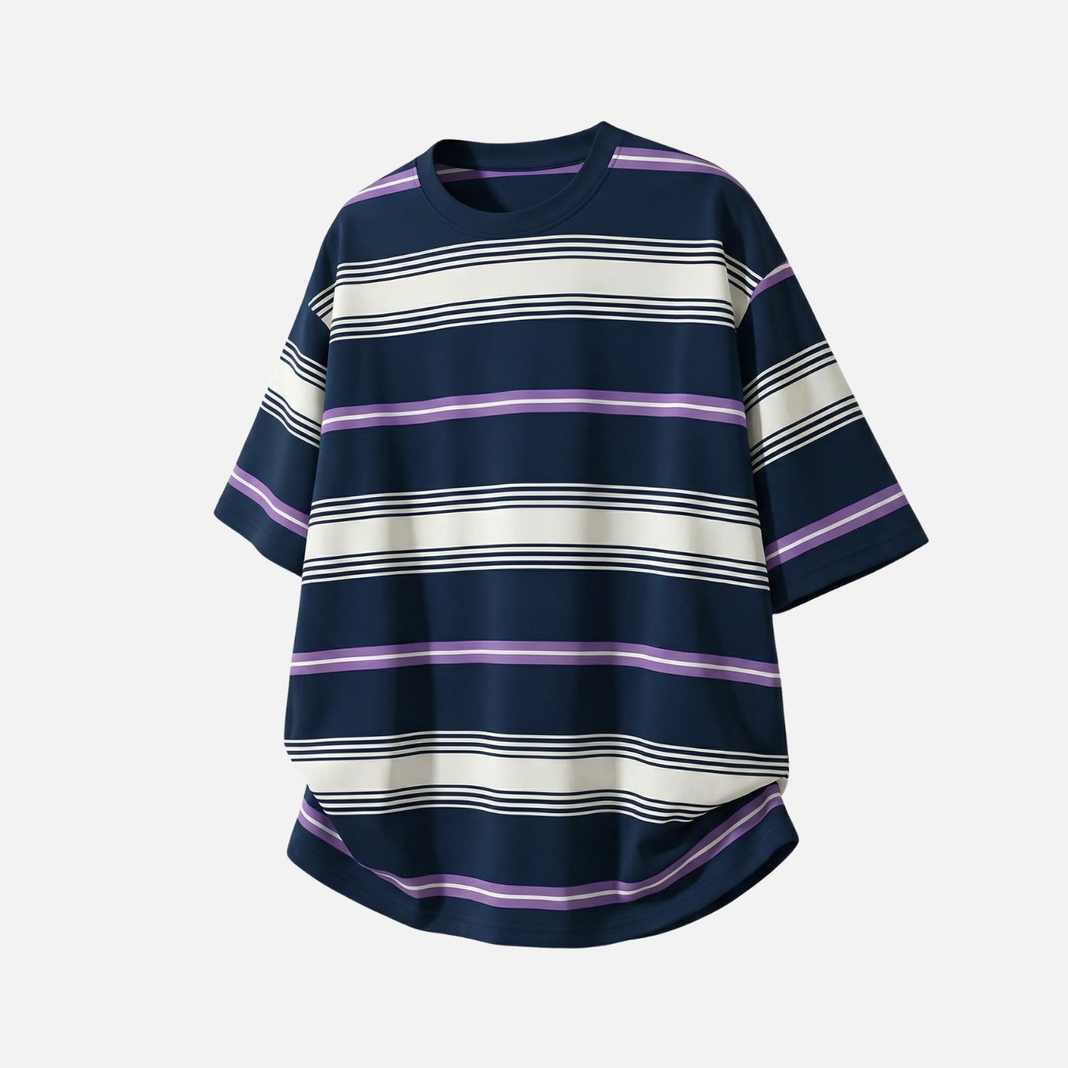 Camiseta de algodón de rayas vintage