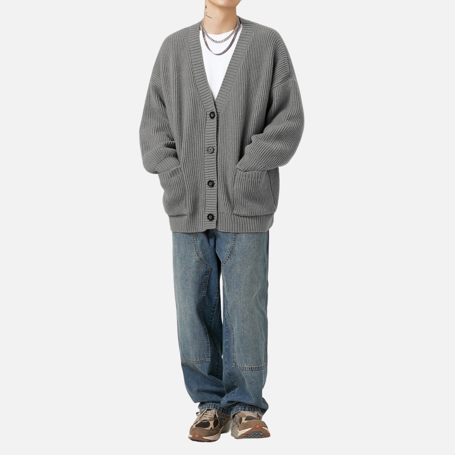 Chunky Textured Knit Cardigan