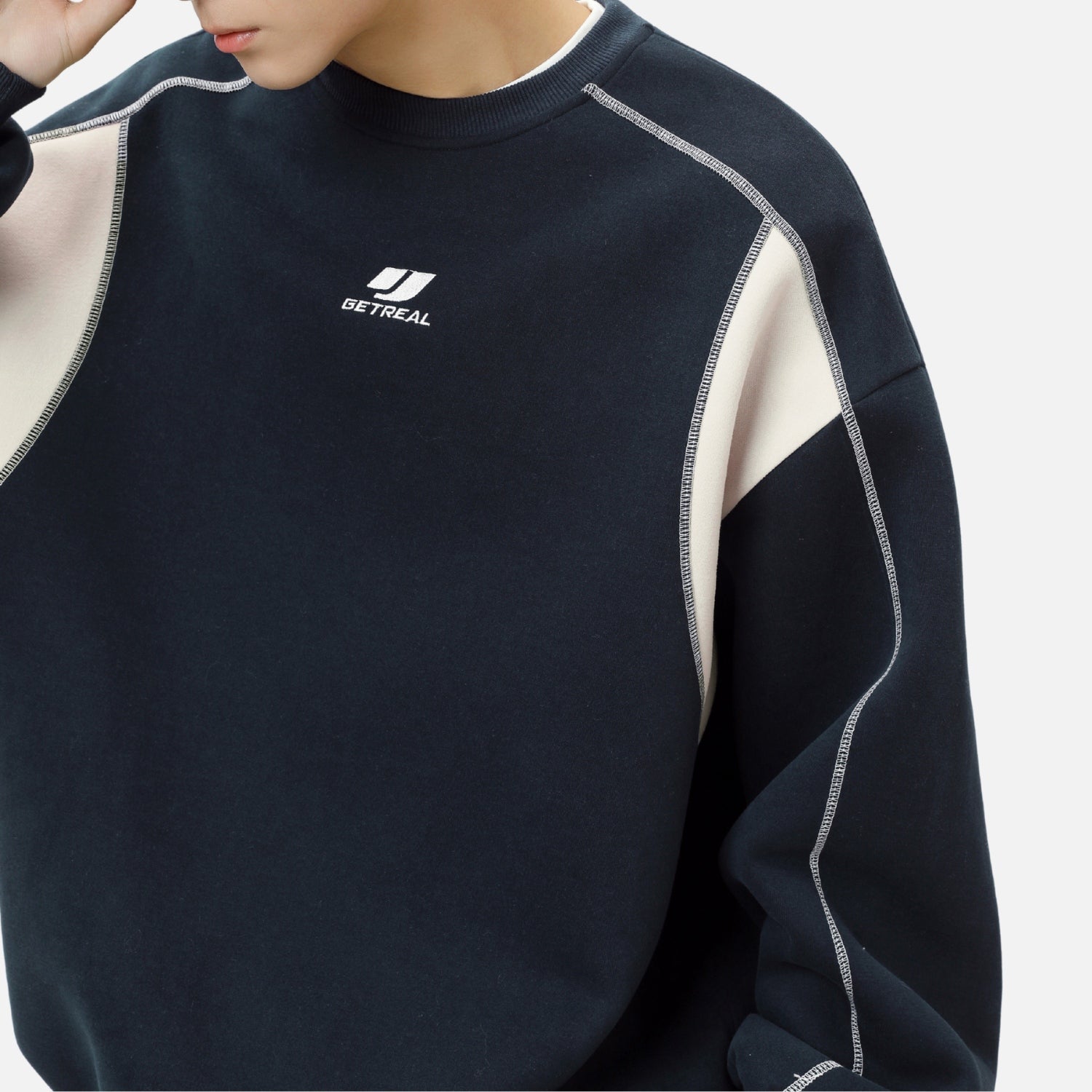 Colorblock Stitch Heavyweight Sweatshirt