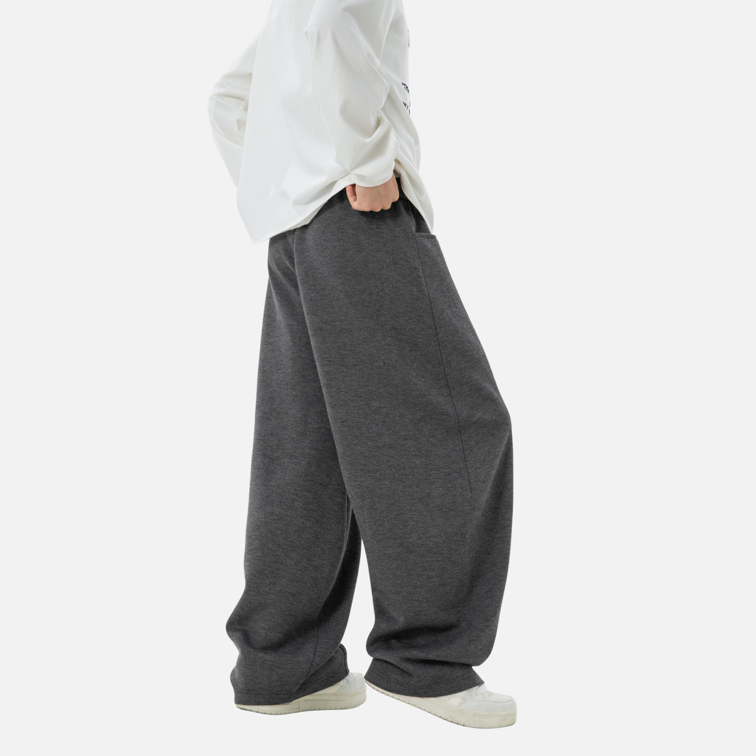 Paneled Texture Track Pants