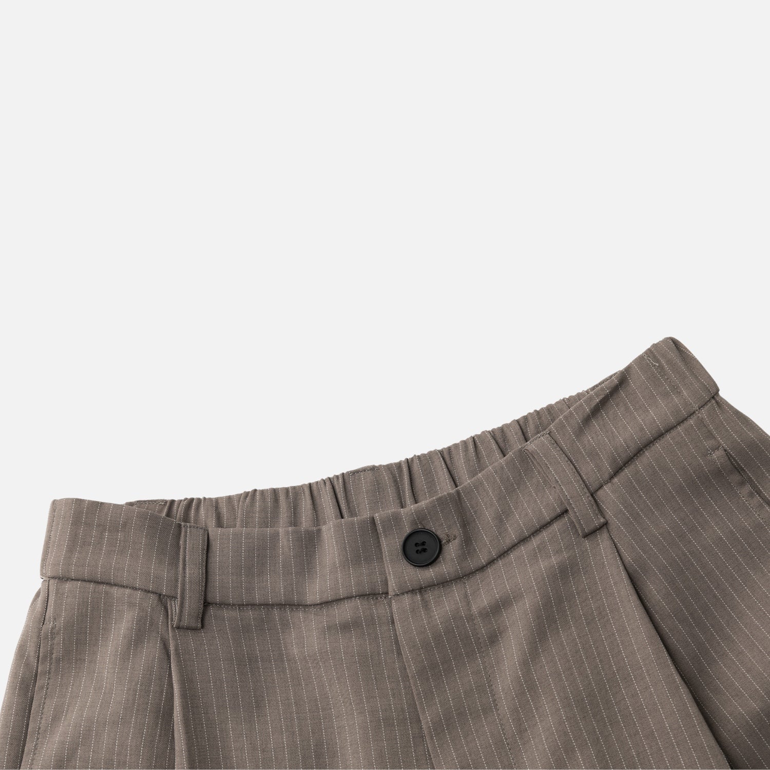 Vintage Striped Tailored Shorts
