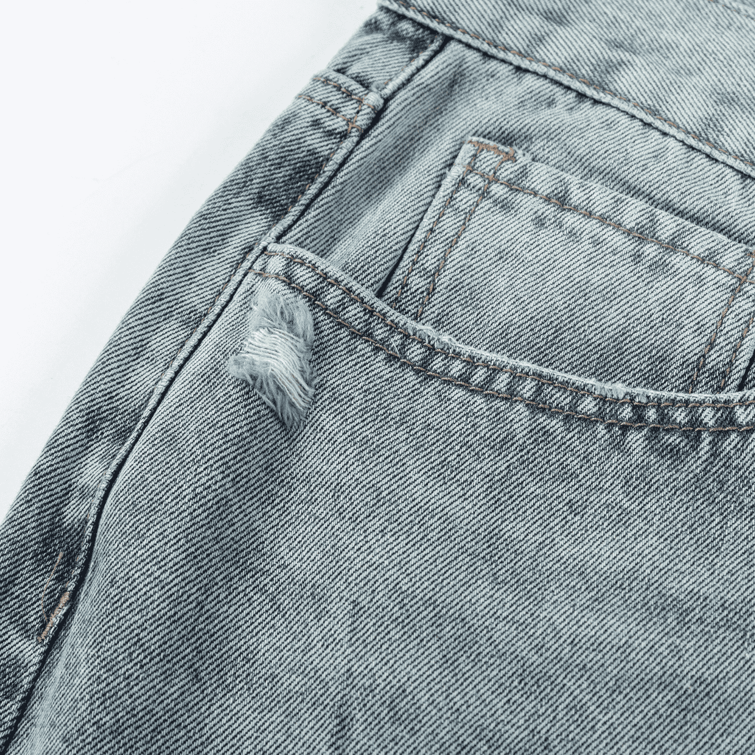 Vintage Washed Paint-Splatter Jeans