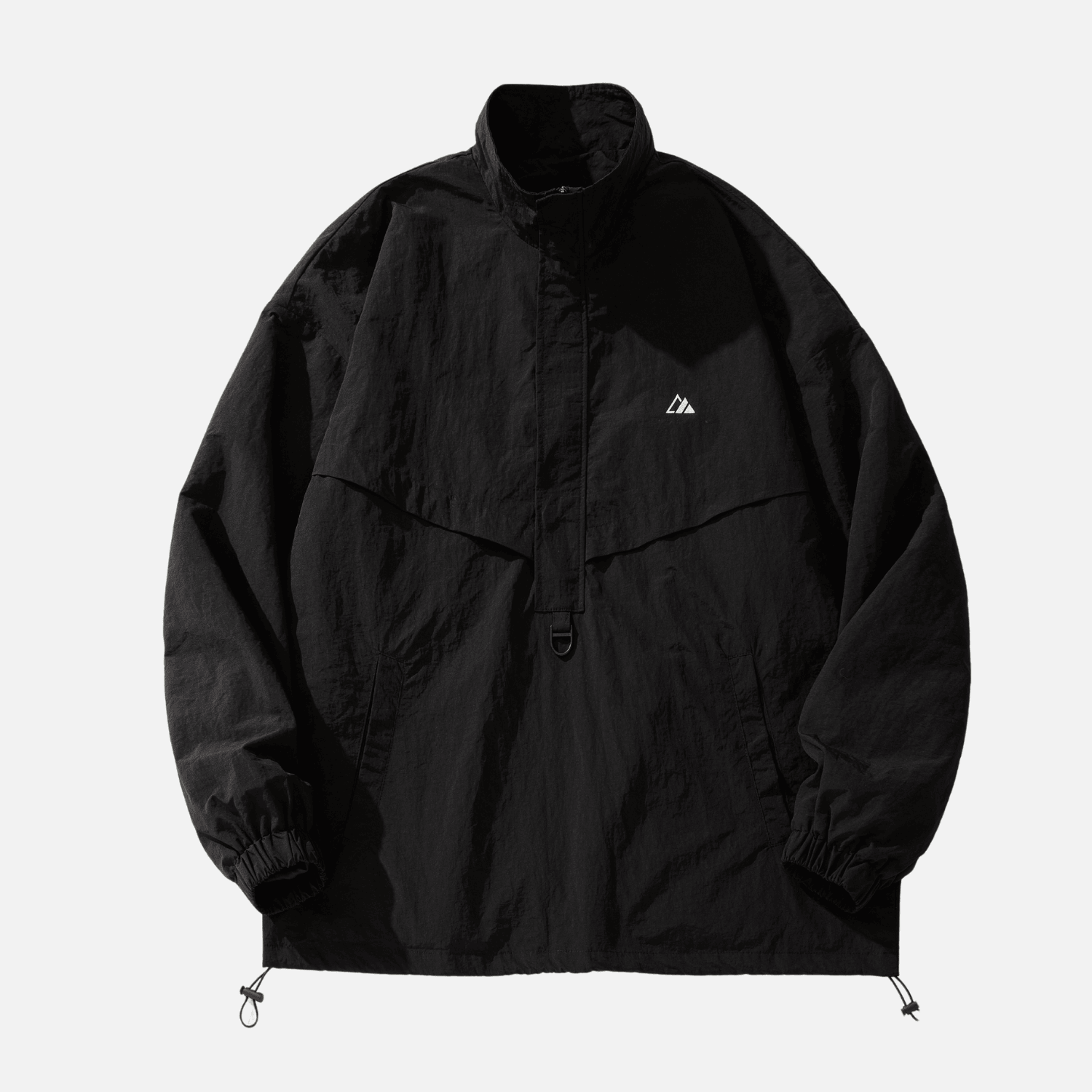 Chaqueta táctica impermeable con textura y media cremallera