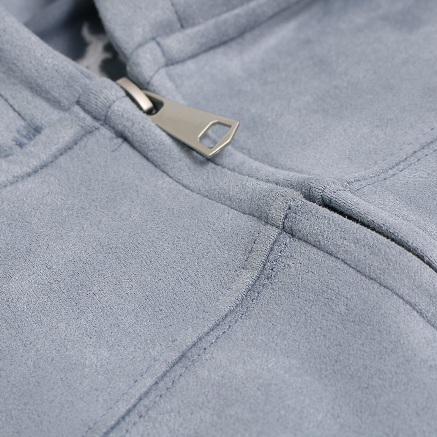 Retro Suede Hoodie Jacket