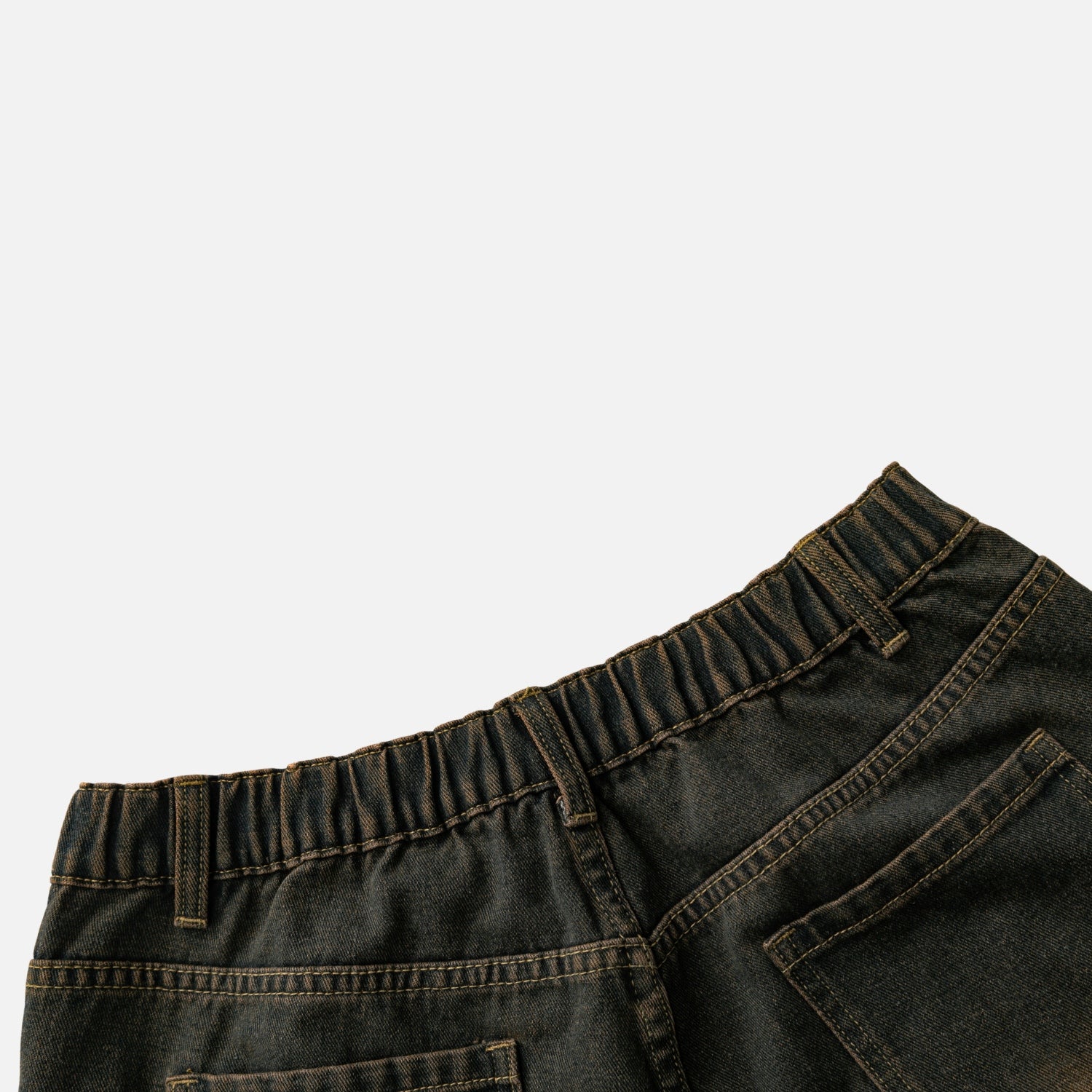 Bermudas de mezclilla vintage lavada