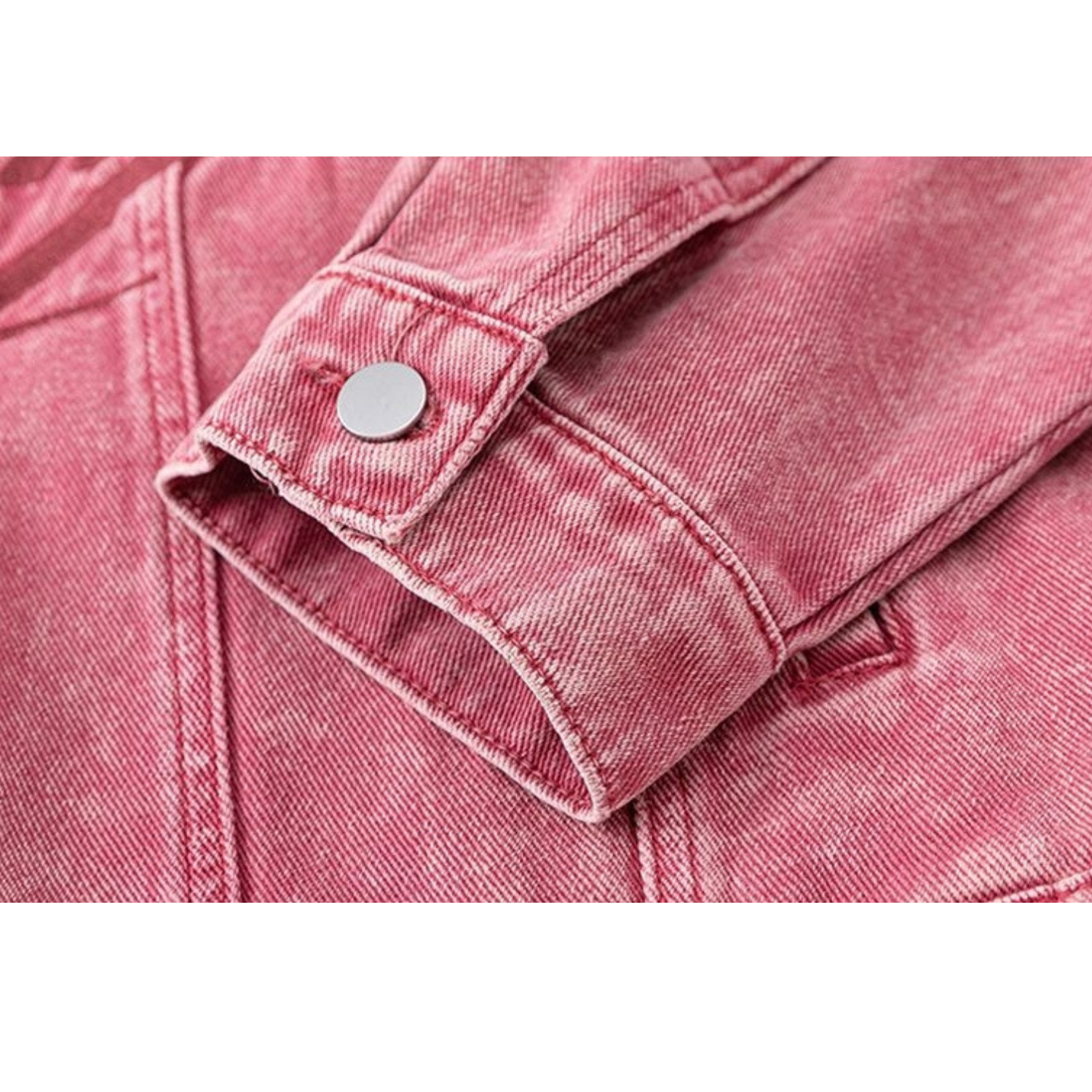 Chaqueta vaquera lavada con bordado vintage