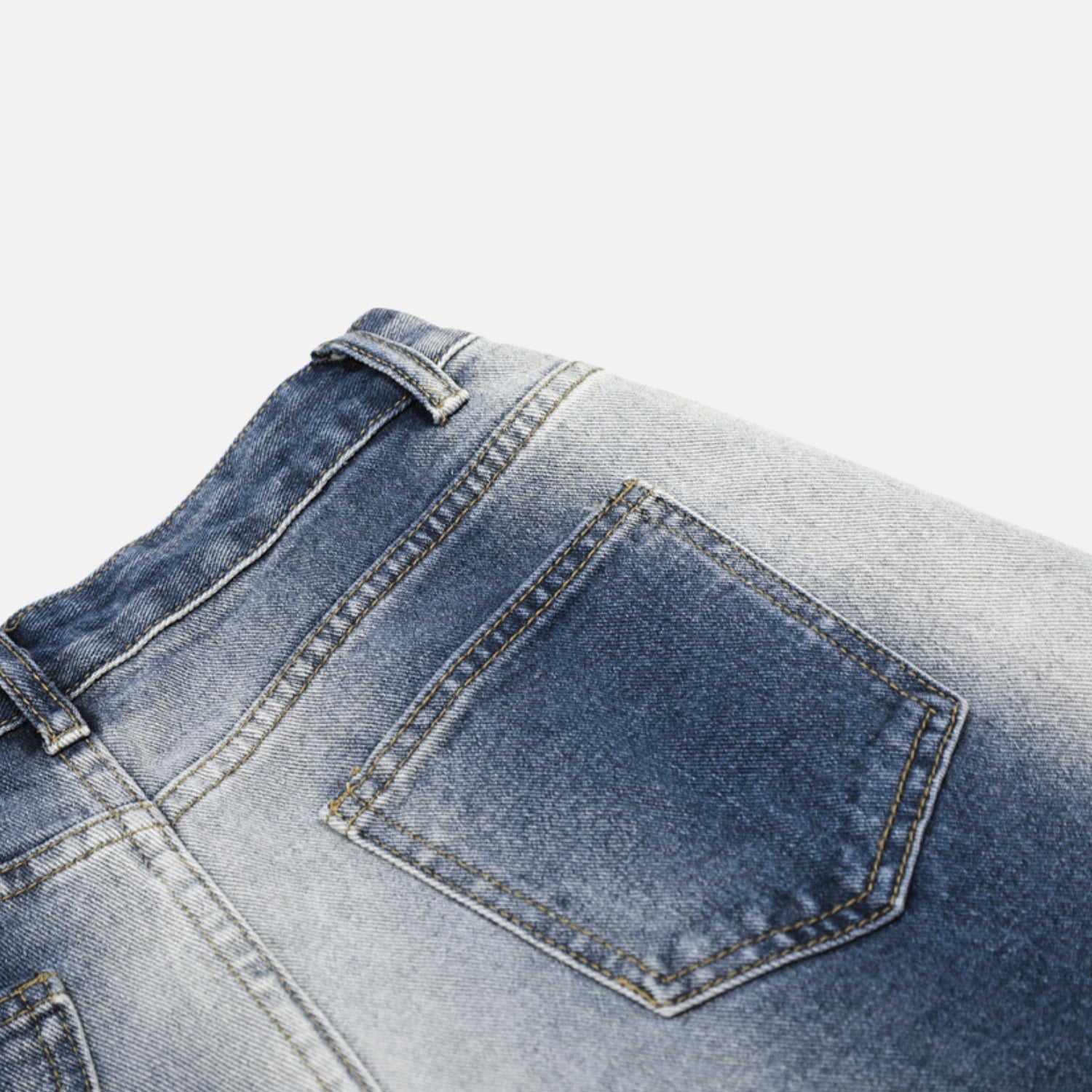 Farbenverlauf gewaschene baggy Jeans