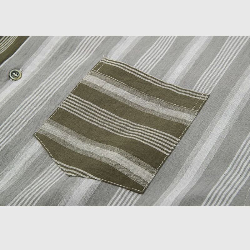 Color Block Striped Shirt
