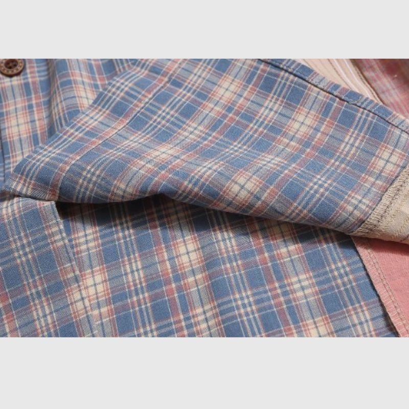 Patchwork Plaid Shirt