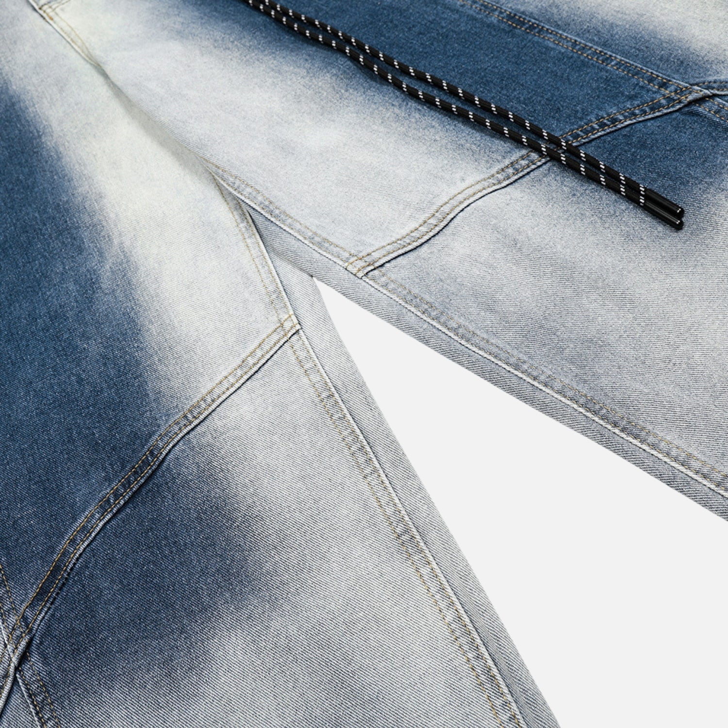 Farbenverlauf gewaschene baggy Jeans