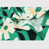 Camisas florales verdes