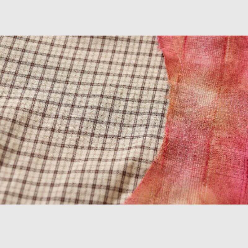 Contrast Patchwork Plaid Shirts