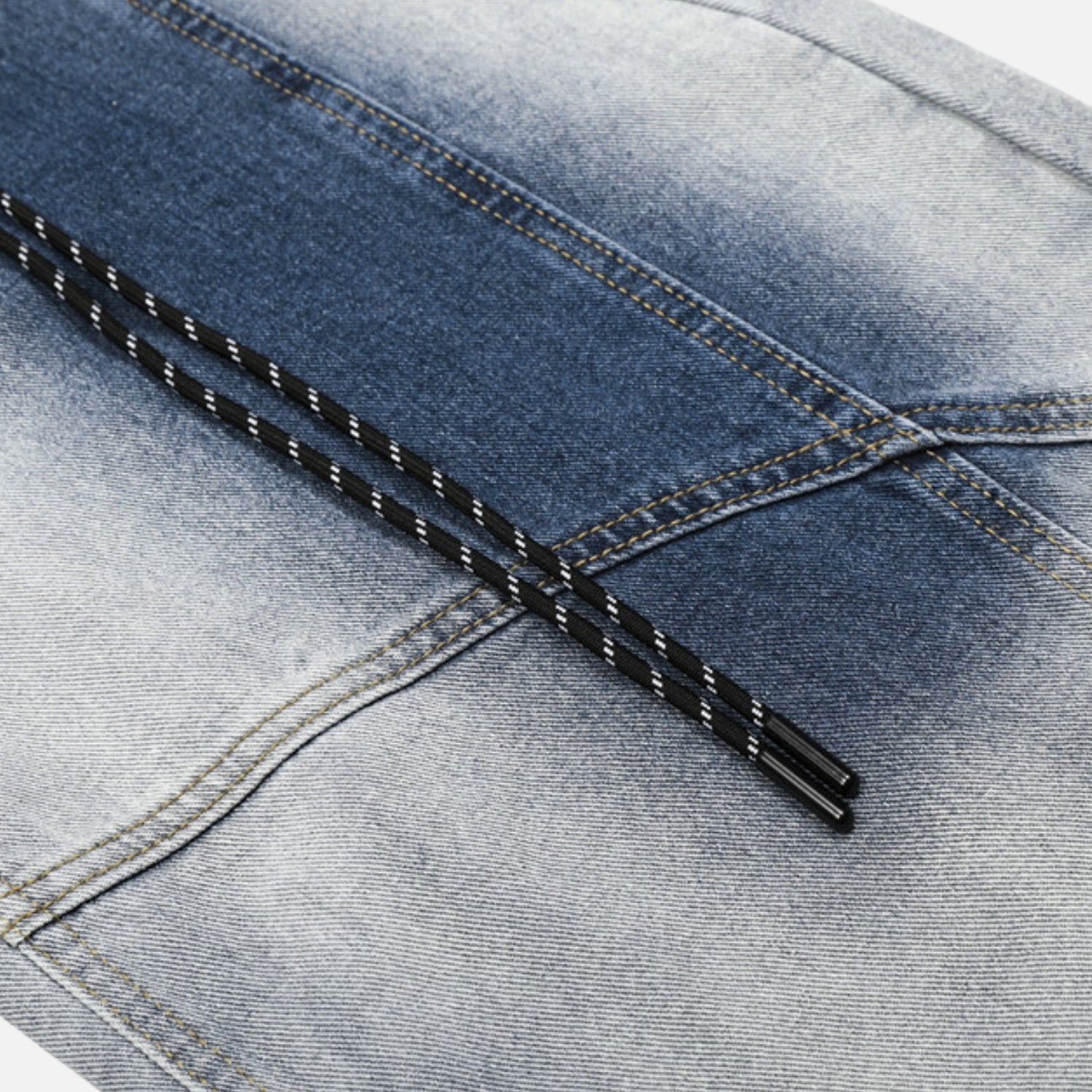 Farbenverlauf gewaschene baggy Jeans