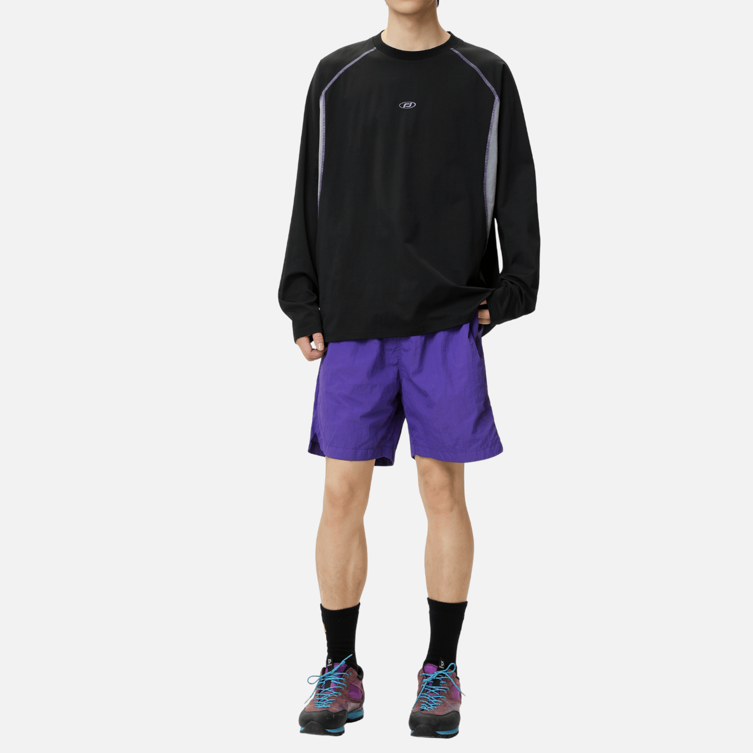 Colorblock Patchwork Long Sleeve T-Shirt