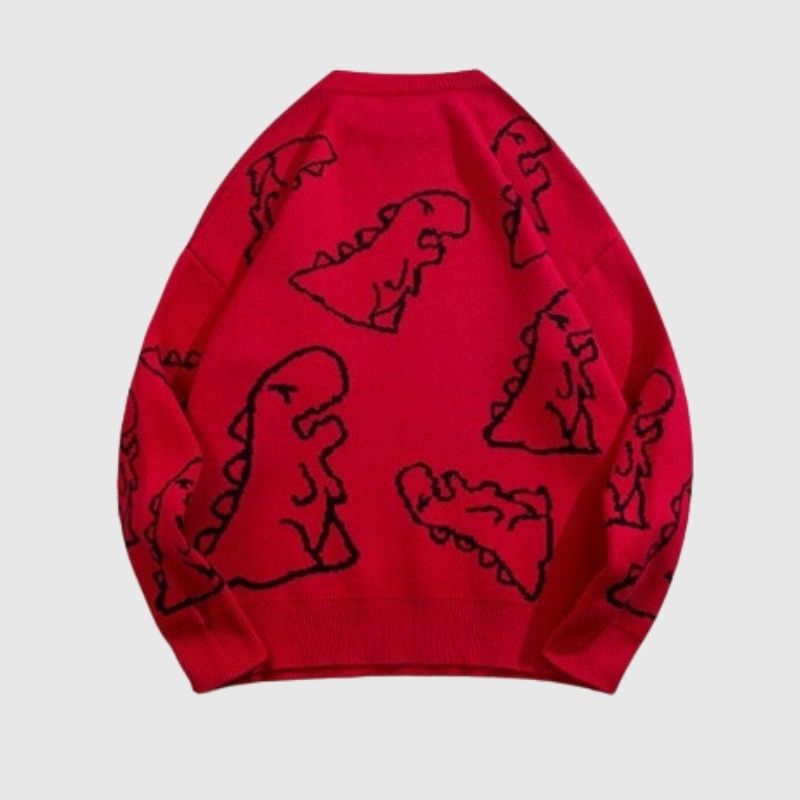Suéter estampado de dinosaurios