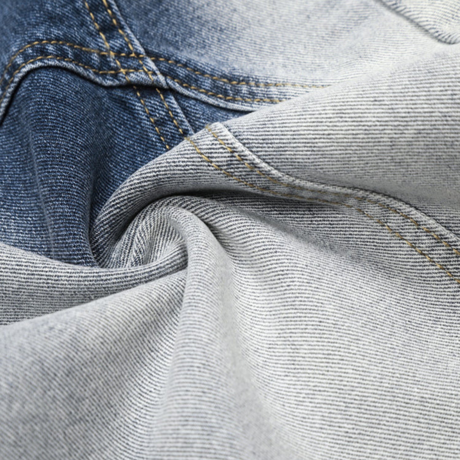 Farbenverlauf gewaschene baggy Jeans