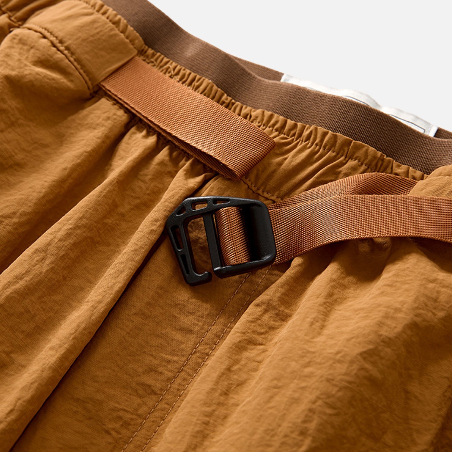Colorblock Double-Waist Shorts