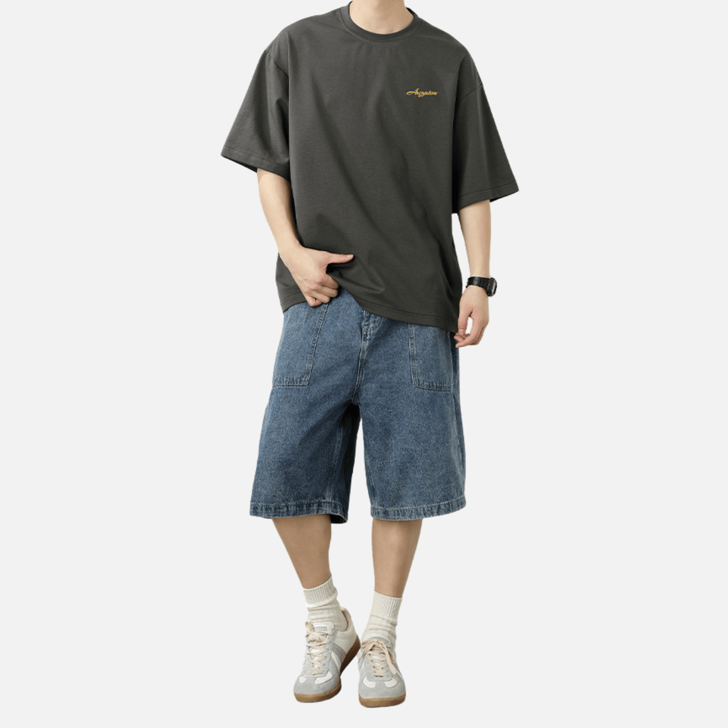Casual Embroidered Tee