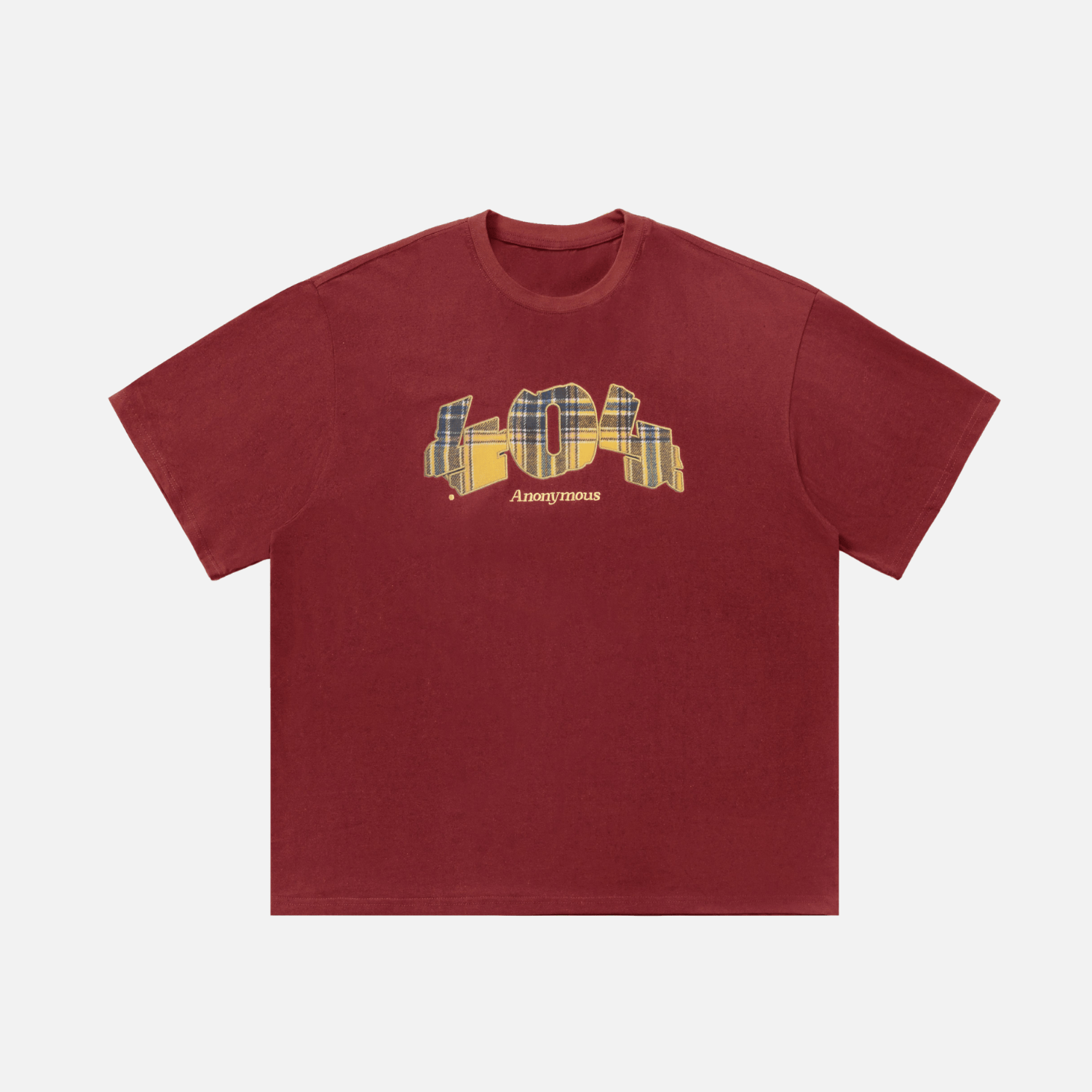 Plaid Graphic Cotton T-Shirt