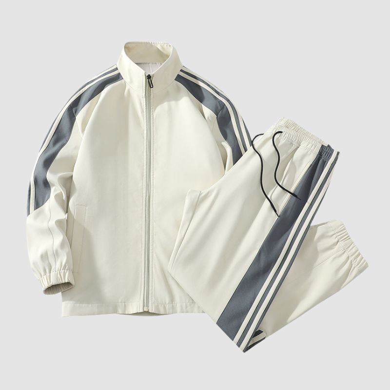 Conjunto de chaqueta deportiva informal y chic urbana