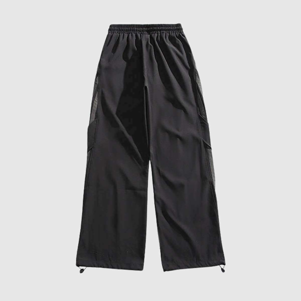 Black side stripe sweatpants with a comfortable fit and breathable material, perfect for casual wear.