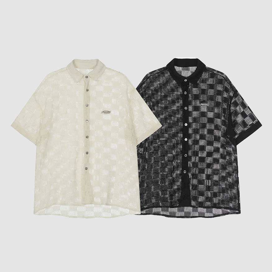 Modern Hollow Patterned Shirt