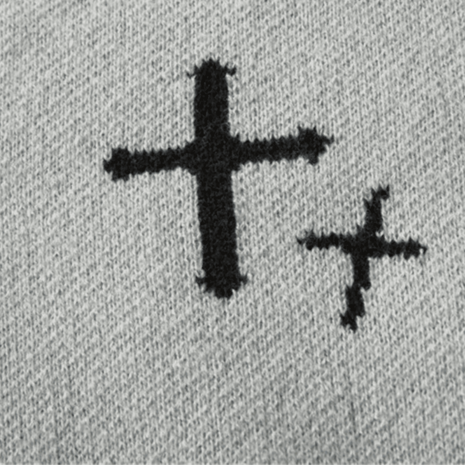 Dark Cross Jacquard Sweater