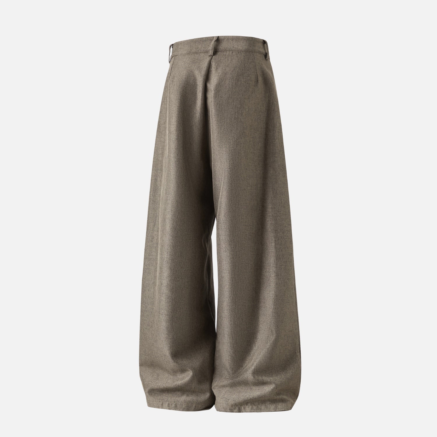 Elegant Pleated Texture Trousers