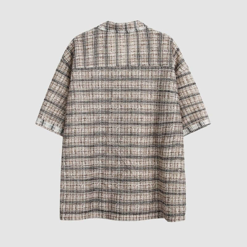 Camisas de rayas con parche de bolsillo
