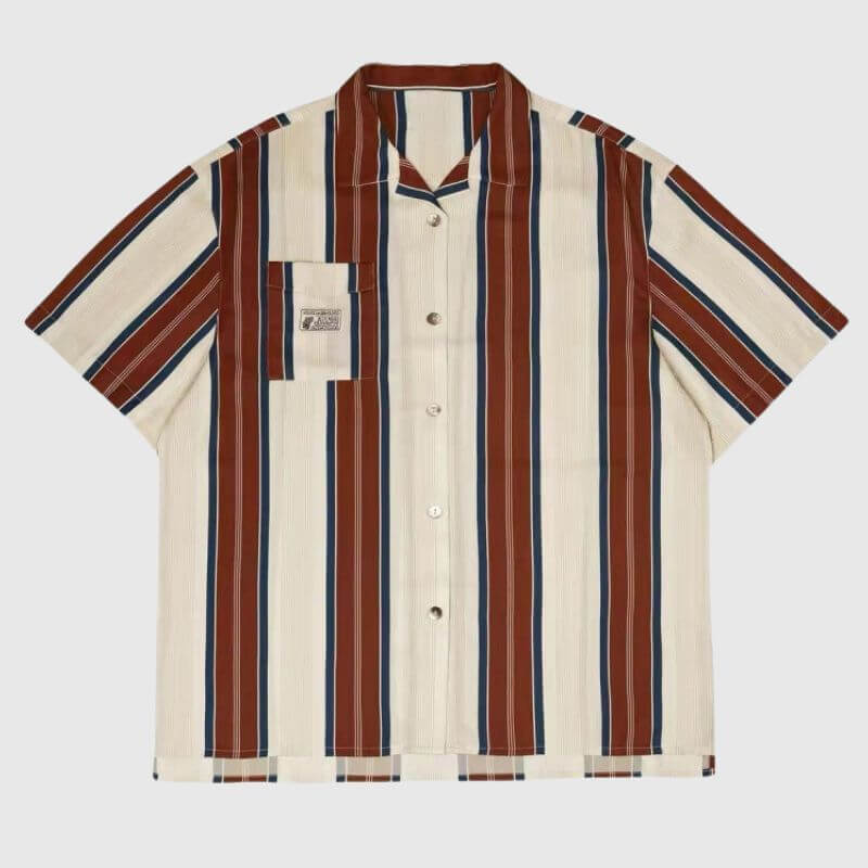 Camisa de diseño de rayas vintage