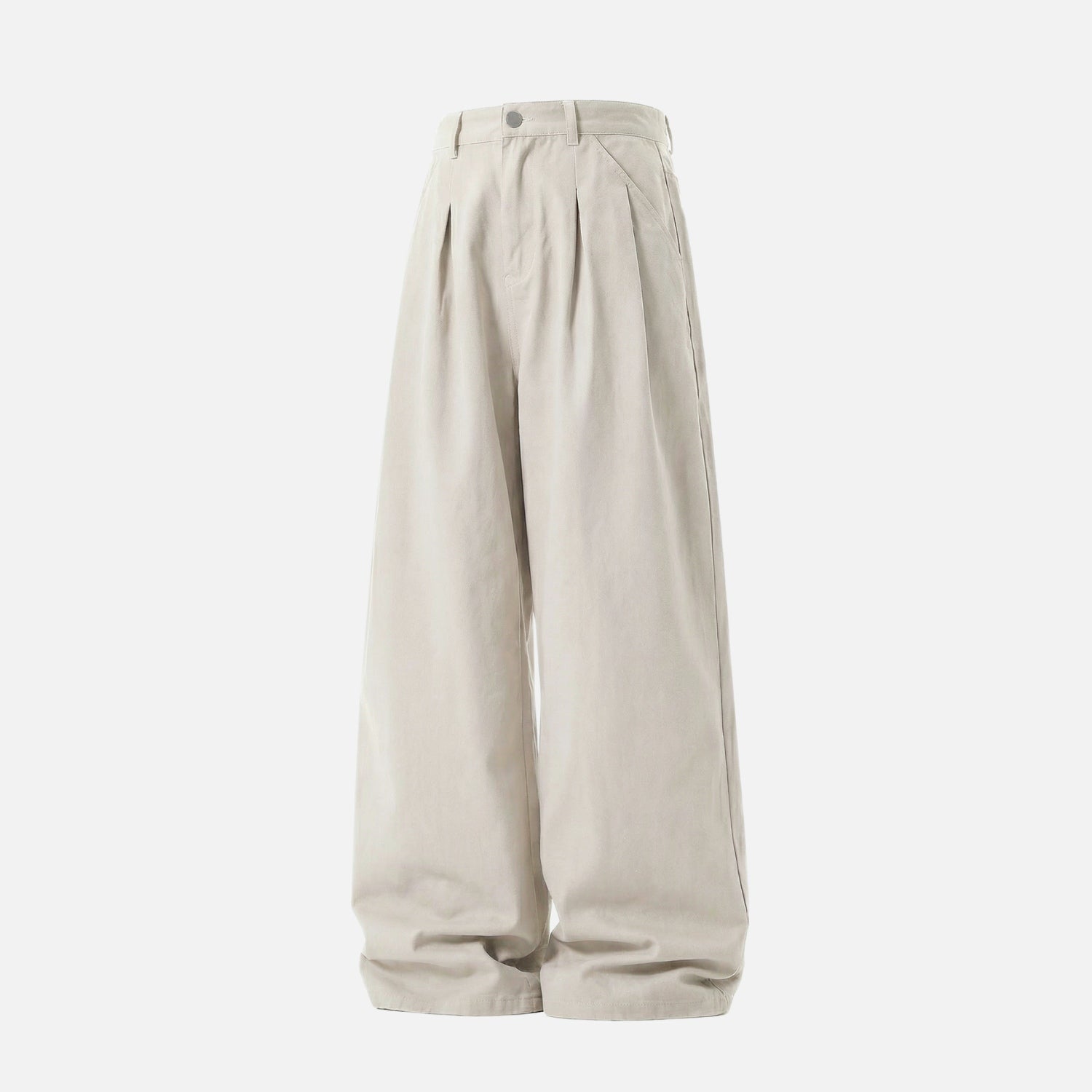 Vintage Double-Pleated Baggy Pants