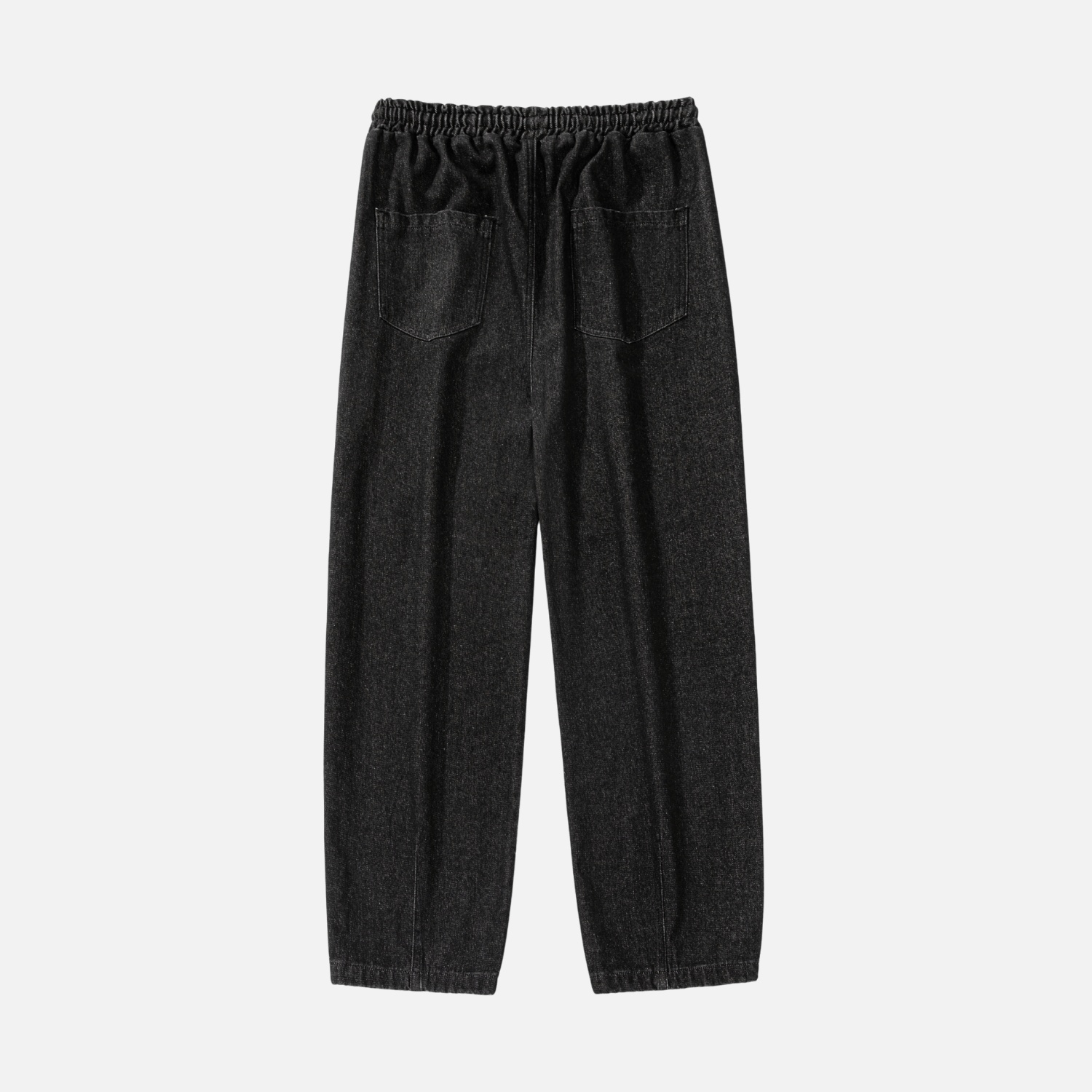 Pleated Hem Jeans