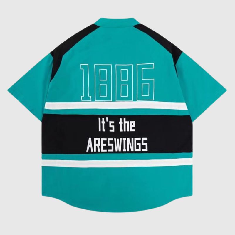 Camisa de motociclista bordada