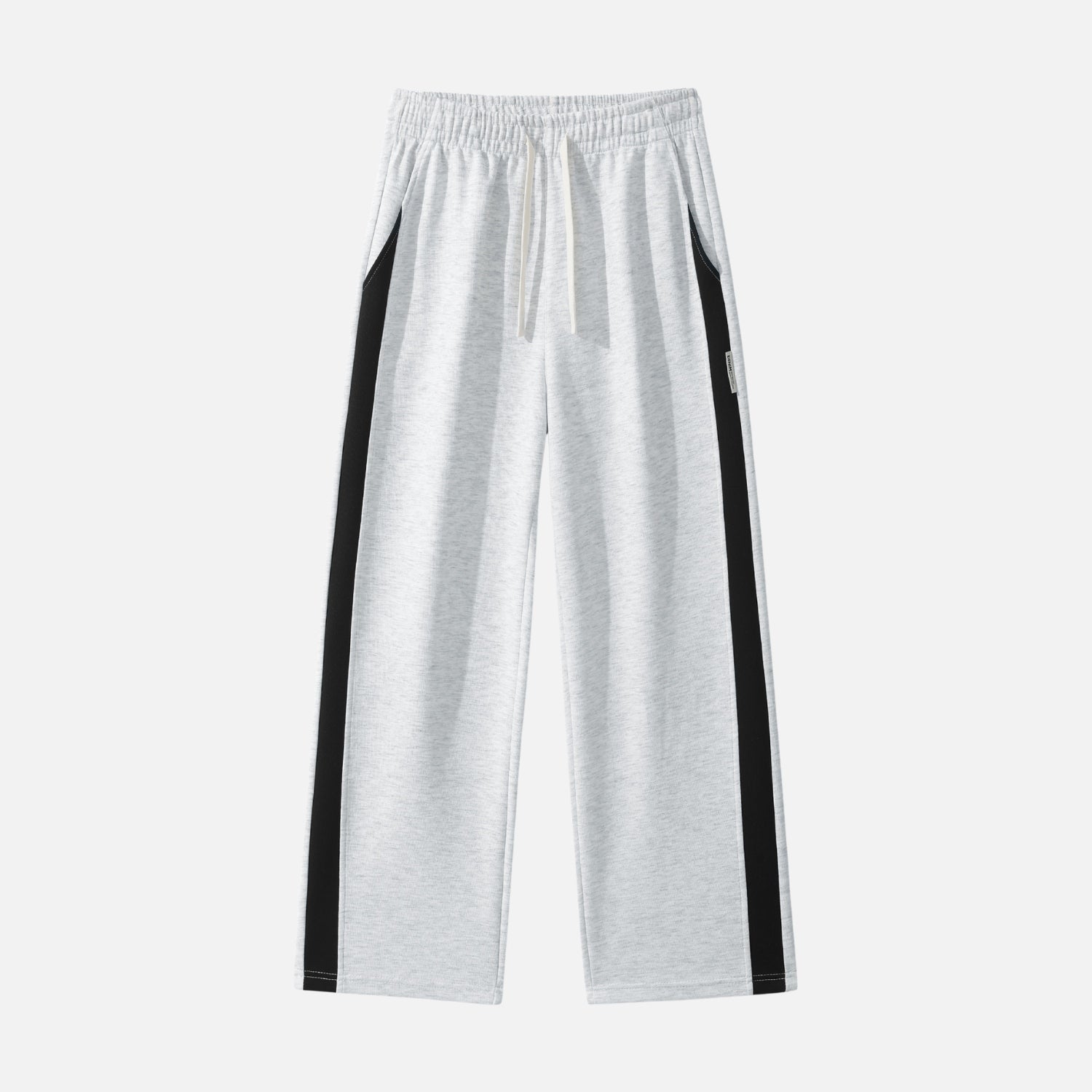 Colorblock Casual Straight-Leg Pants