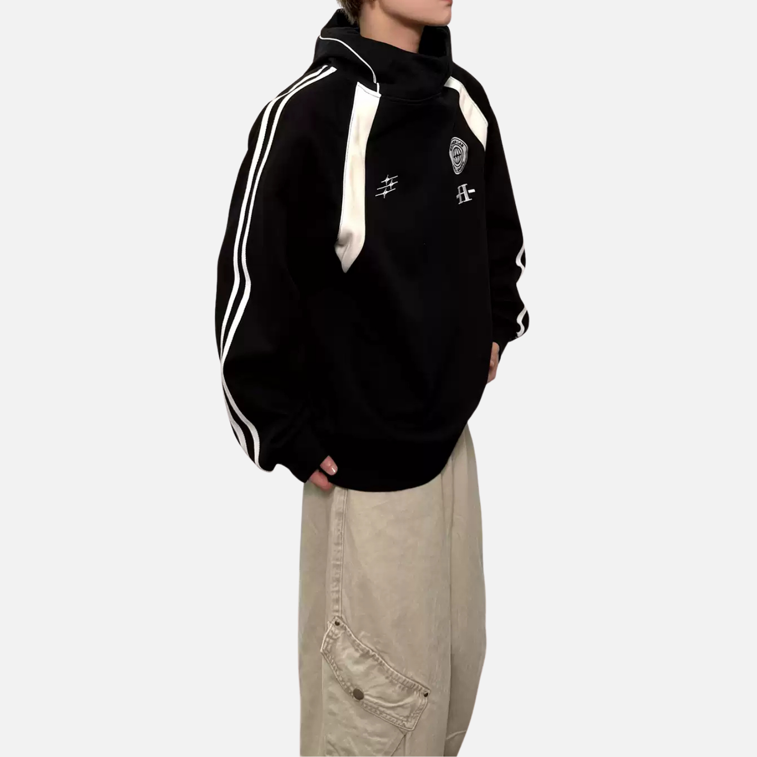 Vintage Colorblock-Raglan-Hoodie