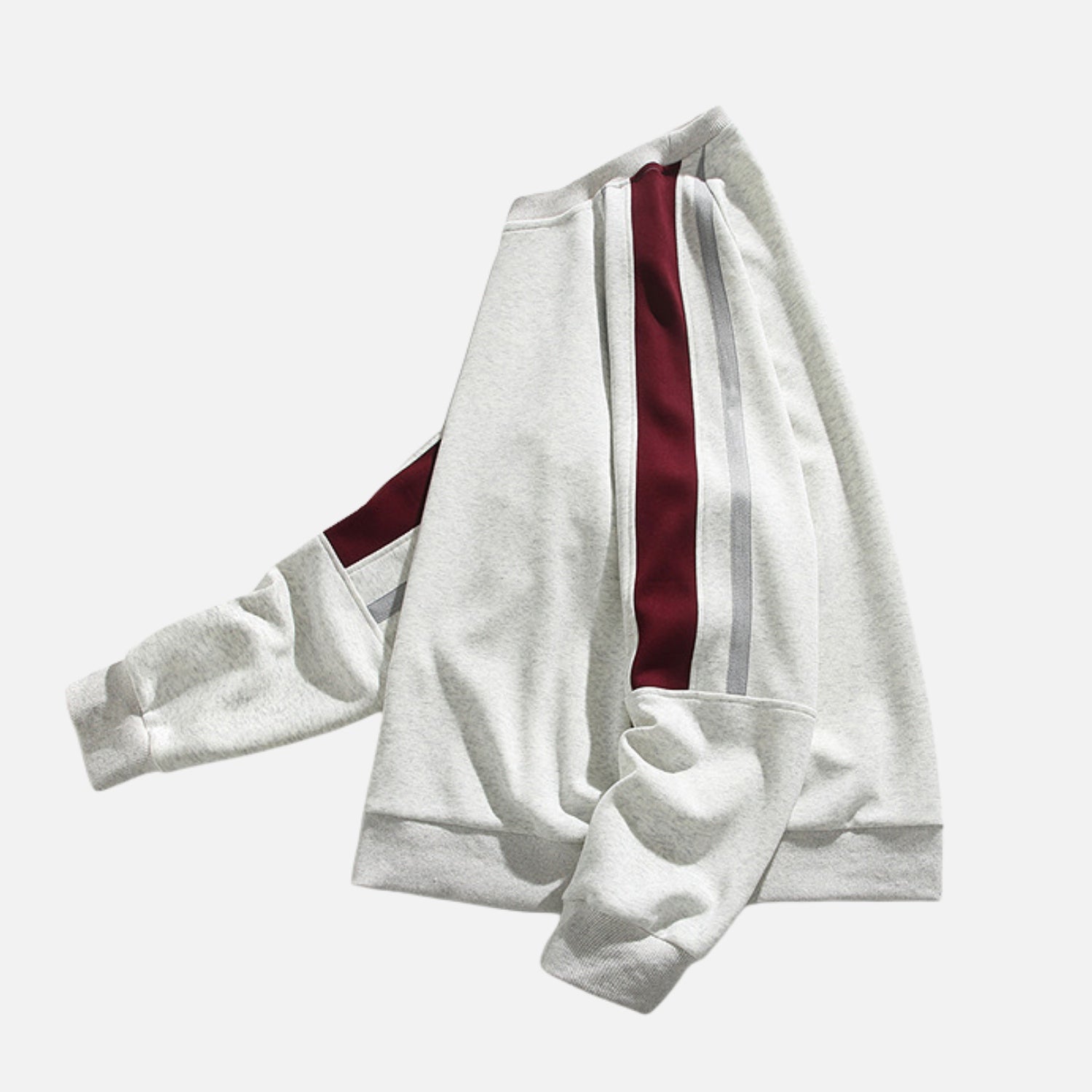Contrast Panel Colorblock Crewneck Sweatshirt